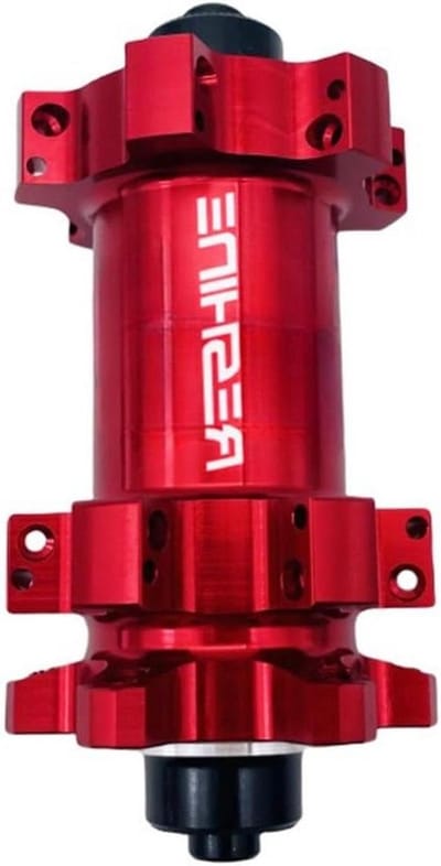 Rechte MTB Voornaaf - Mountainbike Naaf - Fietsen Onderhoud - 24 Spaakgaten - 9x100mm - Rood