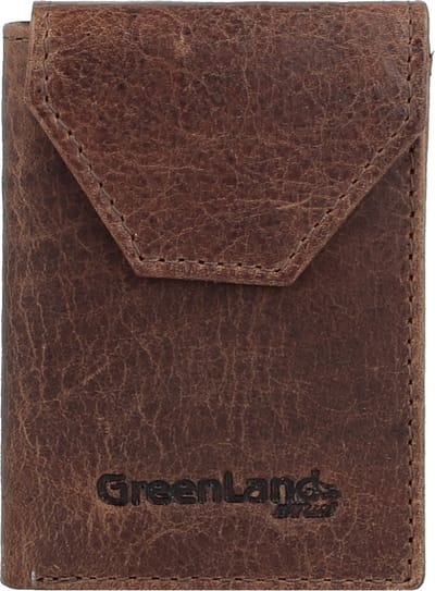 Greenland Nature Montana Portemonnee RFID Leer 7 cm - Jongens - Staand formaat - braun