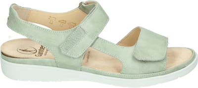 Ganter - 200181 GINA - Platte sandalenDames Sandalen - Kleur: Groen - Maat: 39