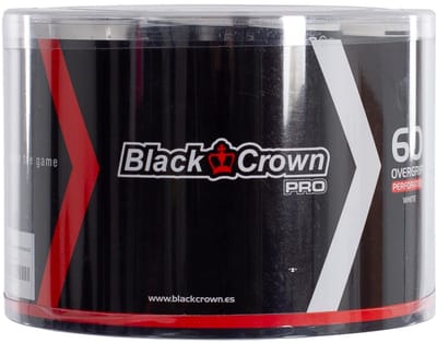 Bucket 60 Black Crown Perforated Overgrips White