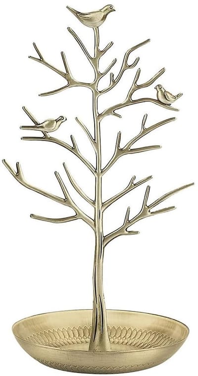 Dailygoods- Sieradenstandaard met 30cm hoogte - Sieradenrek - Ringenhouder - Armband houder - Sieraden organizer - Stabiele basis met extra opbergruimte - Sieradenhouder