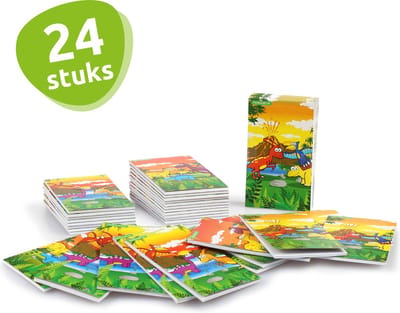 Isa's Friends® - Uitdeelcadeaus Notitieboekjes Dino's - 24 stuks - Traktatie