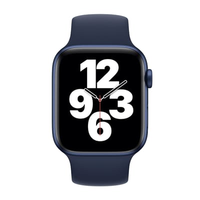 Apple Siliconen solobandje voor de Apple Watch | 44/45/46/49 mm - Maat 11 - Deep Navy