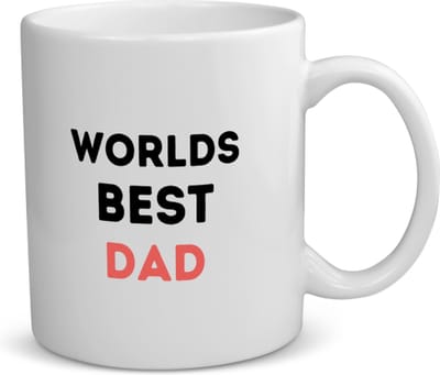 Akyol - worlds best dad koffiemok - theemok - Papa - de beste vader - vader cadeautjes - vaderdag - verjaardagscadeau - verjaardag - cadeau - geschenk - kado - gift - vader artikelen - 350 ML inhoud