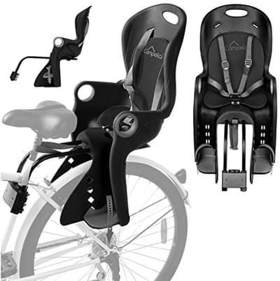 Veilig kinderfietszitje voor kinderen tot 22 kg - Ergonomisch en comfortabel pedaleren