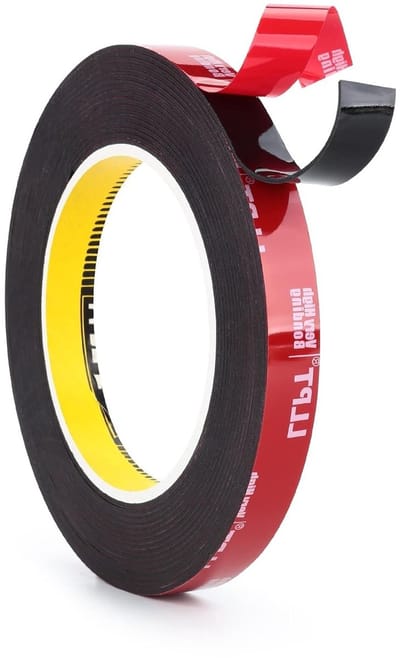 Dubbelzijdige Lijm Tape 13mm x 5.5m, Waterdichte Zwarte Foam Tape voor Foto's, Posters en Decoratie in Huis en Auto