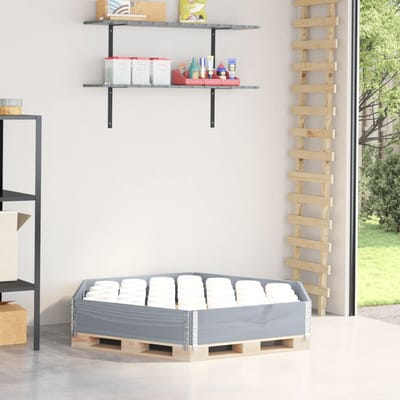 vidaXL - Verhoogde - plantenbak - zeshoekig - 160x160 - cm - grenenhout - grijs