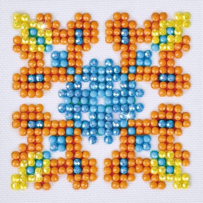 DIAMOND DOTZ DDS.026, Originele 5D Diamond Painting Set Autumn Mandala, Knutselpakket met 400 Ronde Steentjes, Dotz voor Volwassenen, Hobbypakket ca. 7.6x7.6 cm voor Kinderen Vanaf 8 Jaar