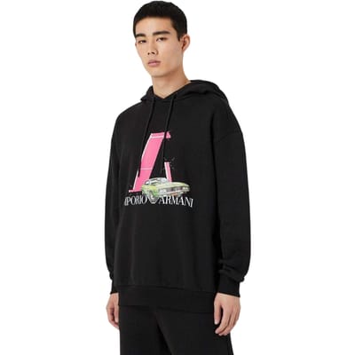 Emporio Armani EA7 Hoodie voor heren (Zwart)