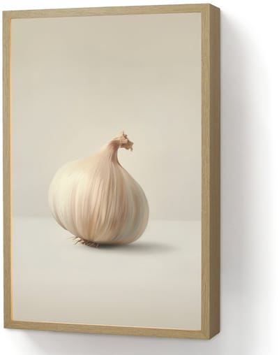 Wandlamp 40x60 cm - Oplaadbaar - Knoflook - Natuurlijk - Beige - Wandlampen binnen woonkamer - Slaapkamer lamp - Decoratieve nachtlamp - Vloerlamp draadloos