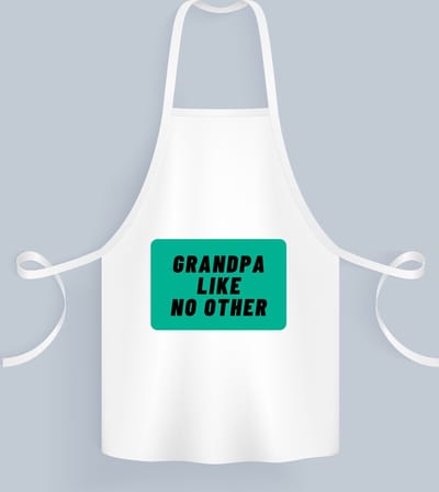 Akyol - grandpa like no other Keukenschort - Opa - geweldige opa - niemand anders - verjaardag - cadeau - kado - bedankje - geschenk - 82 bij 71 cm