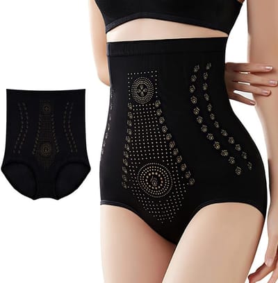 Dailygoody - Figuurvormend - Corrigerende shapewear - Onzichtbare tanga - Hoge taille - Platte buik - Slanker model - Geschikt voor dames - Zwart
