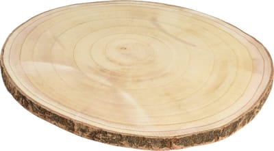 Houten decoratie boomschors boomschijven - D40 cm - Hobby materiaal - Kaarsenbord