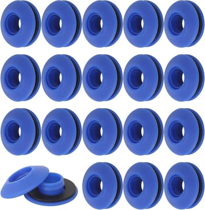 Set van 50 Multifunctionele Plastic Oogjes voor Zeilen, Tentdoeken en Zwembadgordijnen (28x28x12mm)