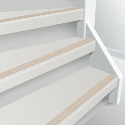 ​Anti slip trap strip zelfklevende tape - creme - rol 5 meter​ - 2,8cm
