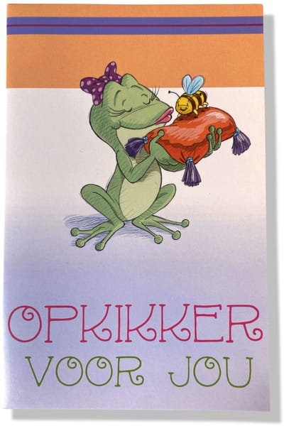 Opkikker Voor Jou - Beterschap wenskaart - 12x17cm - Gevouwen kaart inclusief envelop - Beterschapskaart