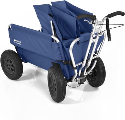 Dubbel Babyzitje - Baby Inzet - Kinderen Vervoeren - Verstelbaar Naar Lighouding - Tot 15kg - Blauw