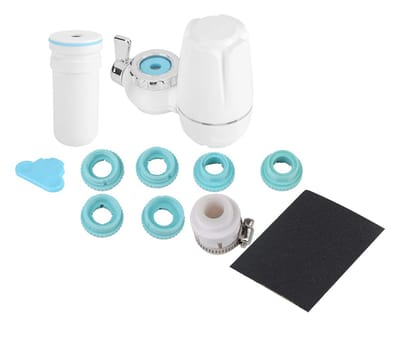 Dailygoody - Kraanmontagereiniger - Waterfilter met Keramische Kern - Eenvoudig te Installeren - Wit - Wasbaar - Geschikt voor Diverse Waterdrukken
