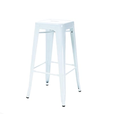 Legend Metalen barkruk wit - 65 cm - set van 2