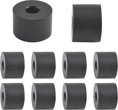 10 Stuks Multifunctionele Rubber Spacer - 3/4 Inch Dikke Rubber Bus met Platte Wasmachines