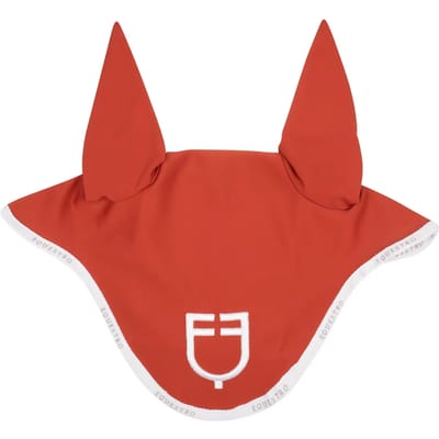 Korte muts van technische stof met logo Equestro
