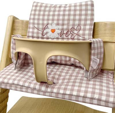 Zachte en comfortabele zitkussen set voor hoge kinderstoelen, waterafstotende coating, geschikt voor Tripp Trapp en andere modellen
