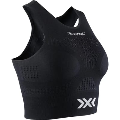 X-Bionic Energizer 4.0 Fitness Crop Top Dames Zwart/Wit - Maat XS