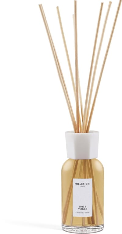 Millefiori Milano - Geurstokjes 250 ml - Lime & Vetiver - 4 tot 5 maanden