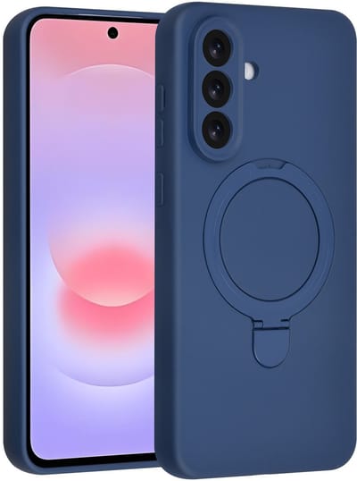 TUNIQ telefoonhoesje voor Samsung Galaxy A37 - MagSafe met ringhouder - Navy Blauw