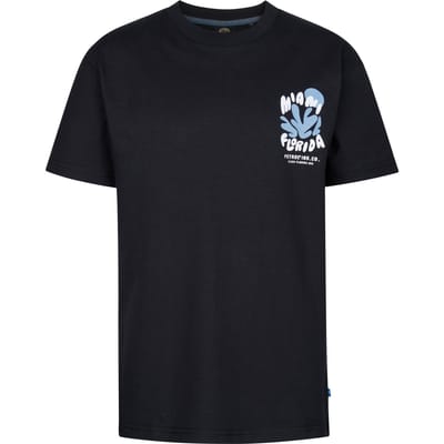 Petrol Industries - Jongens Backprint T-shirt Barracudaway - Zwart