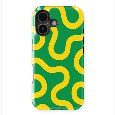 DripCase Motion Flow Tough Hoesje geschikt voor iPhone 16 | Backcover met Mag | Trendy Design | Valbescherming | Reggae Flow