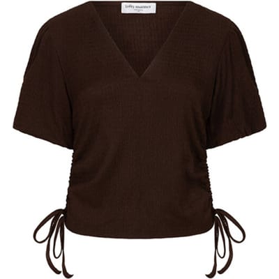 Lofty Manner T-shirt Top Silly Rf13 1 Brown Dames Maat - L