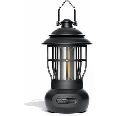 Draadloze campinglamp Traploos dimmen Outdoor Retro Tentlicht Huisatmosfeer Lantaarn Draagbaar