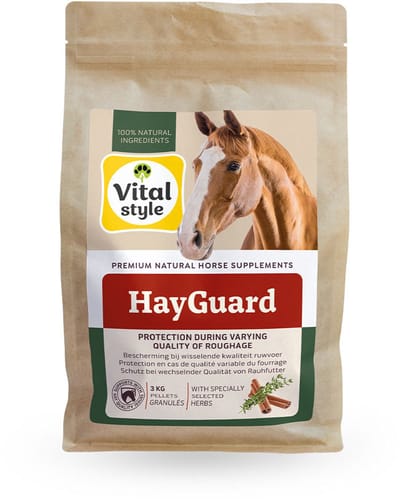 Vitalstyle HayGuard- Bescherming bij wisselende kwaliteit ruwvoer - met o.a. Kaneel en Tijm - 3 kg