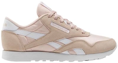 Reebok Classic Nylon Schoenen Beige EU 35 1/2 Vrouw