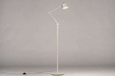 Lumidora Vloerlamp 74428 - SYDNEY - GU10 - Wit - Creme - Metaal