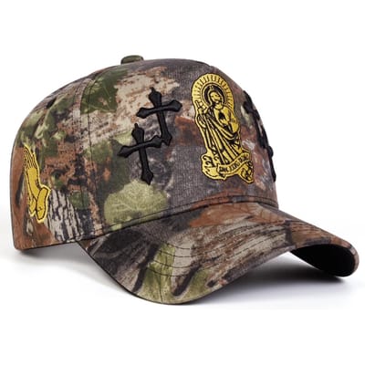 Casquettes de Baseball Broderie Croisée Unisexe Printemps Automne Extérieur Réglable Casquettes Décontractées Chapeau Anti-Soleil Casquette de Sport black