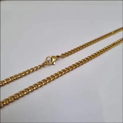 Aramat Jewels | Halskettingen | Stalen Gourmet Ketting met Karabijnhaak – Zilverkleurig Schakelketting RVS | | | |4mm | Staal | Volwassenen | Verkleurd niet