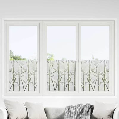 vidaXL Statische raamfolie Bamboo Patroon 45 x 500 cm PVC