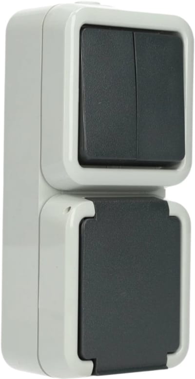 Peha combinatie serie 2x1 polig RA