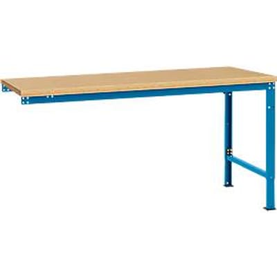 Manuflex aanbouwtafel UNIVERSAL Speciaal, tafelblad multiplex, 1750 x 1000, lichtblauw