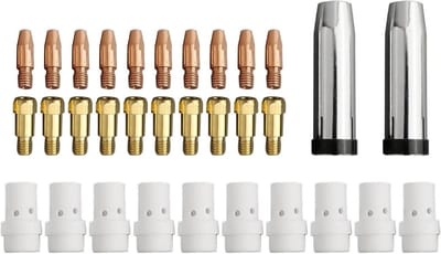 Lassen Mondstuk Kit - Toorts Onderdelen - Metaal Bewerken - Koperen Constructie - 0.8mm 32 Stuks - Koperkleurig