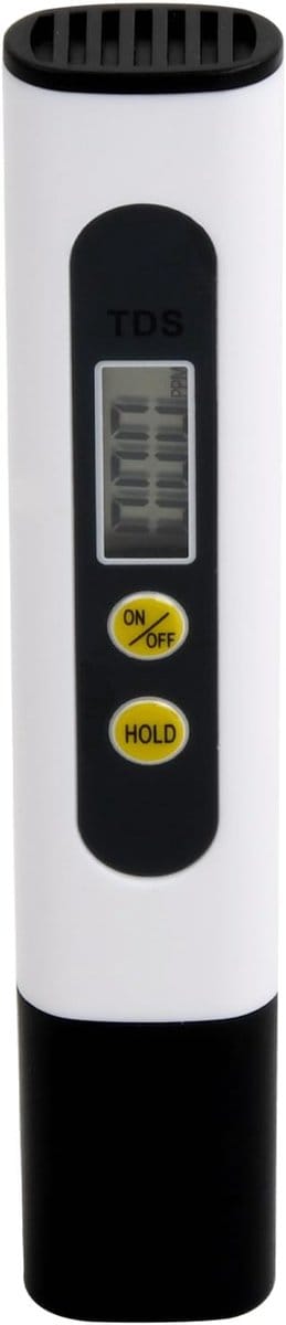 Waterkwaliteits- en TDS-tester - Professionele waterkwaliteitsmeter geschikt voor drinkwater, zwembaden, aquaria en laboratoria - Meetbereik 0-9990 ppm