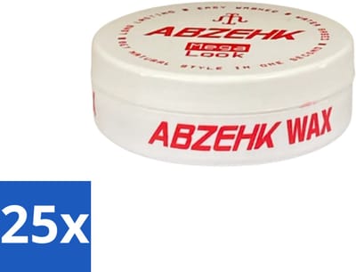 Abzehk - Hair Wax - Red Mega Look - Glanzende Styling & Krachtige Hold - 150ml - Bulkverpakking - 25 stuks