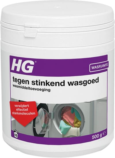 HG tegen stinkend wasgoed wasmiddeltoevoeging 500gr
