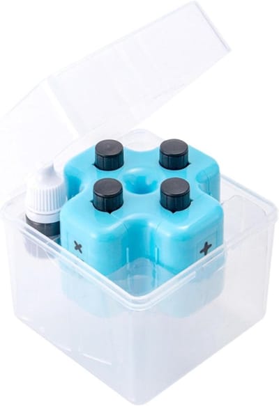 Wiskunde oefenapparaat - Rekenroller - Cijfers Oefenen - 4-in-1 Functie - 9 x 9 x 9 cm - Blauw