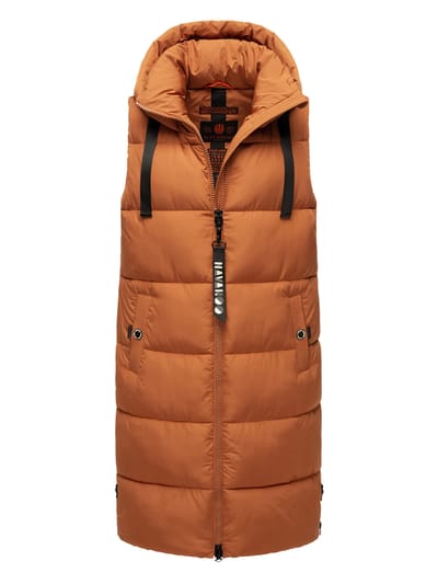 Navahoo dames lange bodywarmer Schnuffelchen – Warm & Stijlvol met Capuchon