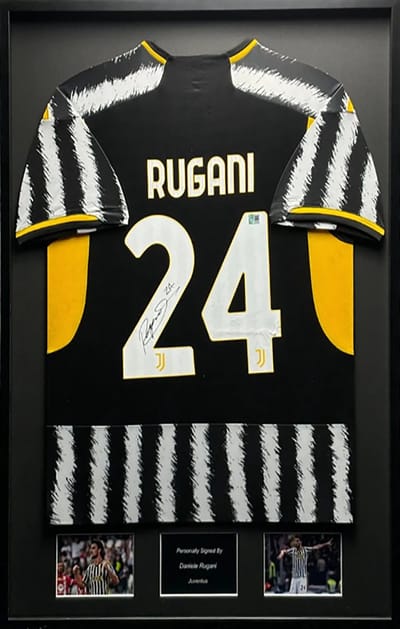 Daniele Rugani Juventus 23/24 ingelijst thuis shirt