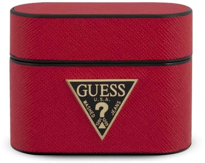 GUESS Saffiano Apple AirPods Pro Case Hoesje - Rood