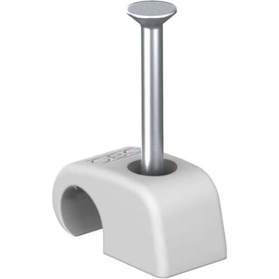 OBO Bettermann Spijkerclip 2228858 Bundel-Ø (bereik) 14 mm (max) Grijs 100 stuk(s)